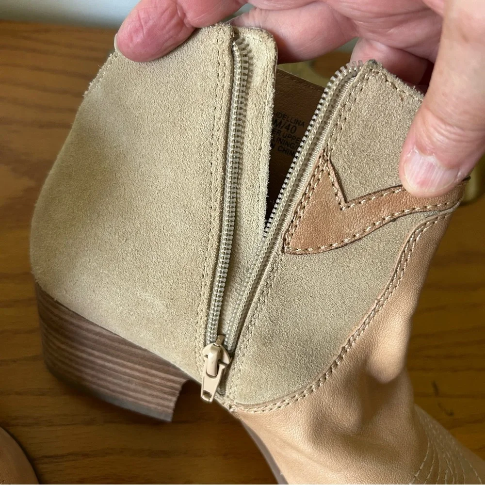 Lucky Brand Idellina Western Bootie in Tahini. Size 9. - Picture 9 of 13